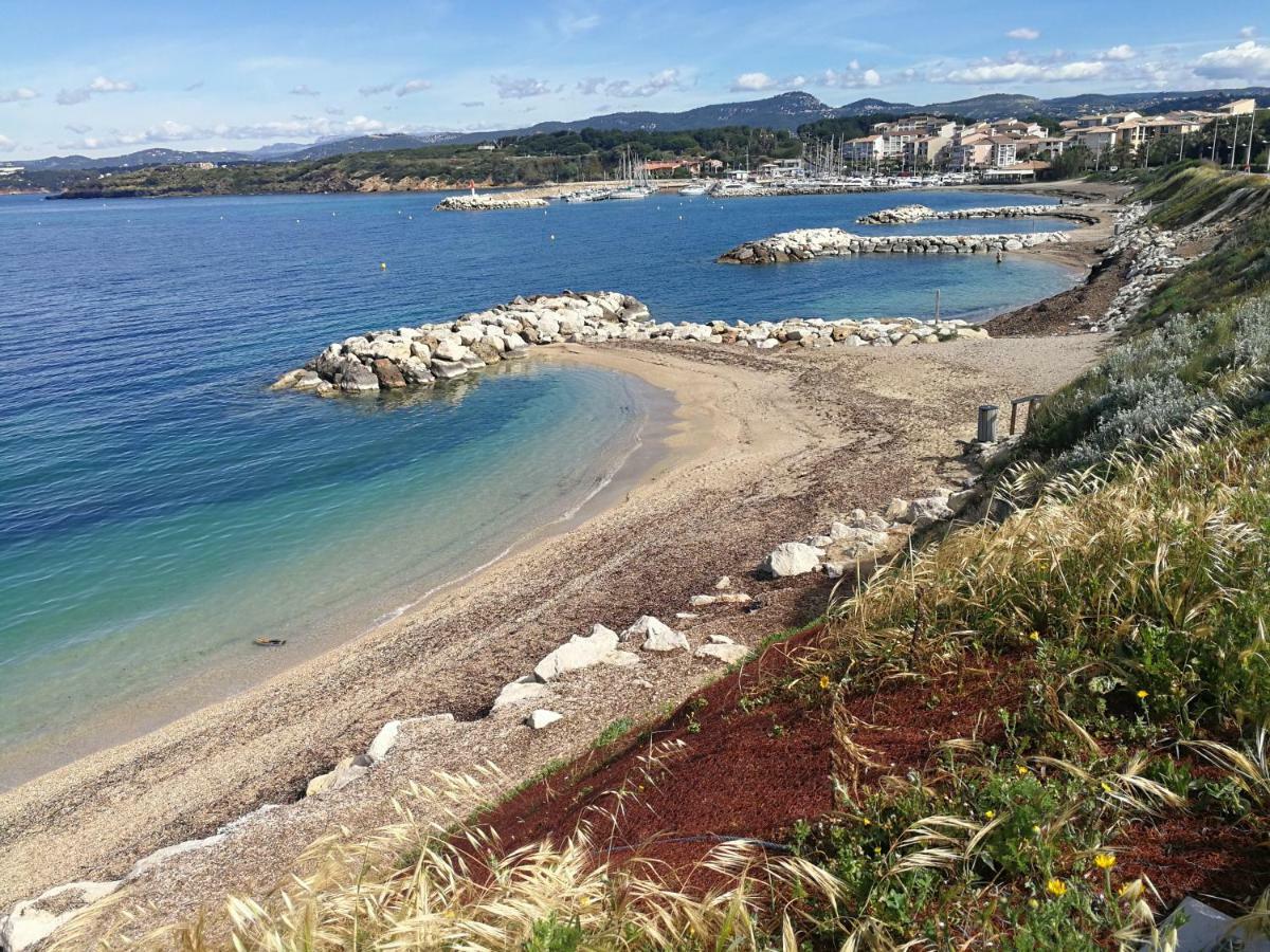 Domaine De La Coudouliere, T2 Climatise Terrasse Vue Mer Sans Vis A Vis Plage A 100M Six-Fours-les-Plages Exteriér fotografie